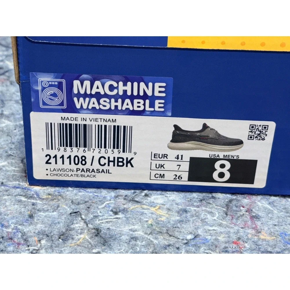 Skechers Mens 8 Hands Free Slip-ins Relaxed Fit Lawson Parasail Black 211108 NEW
